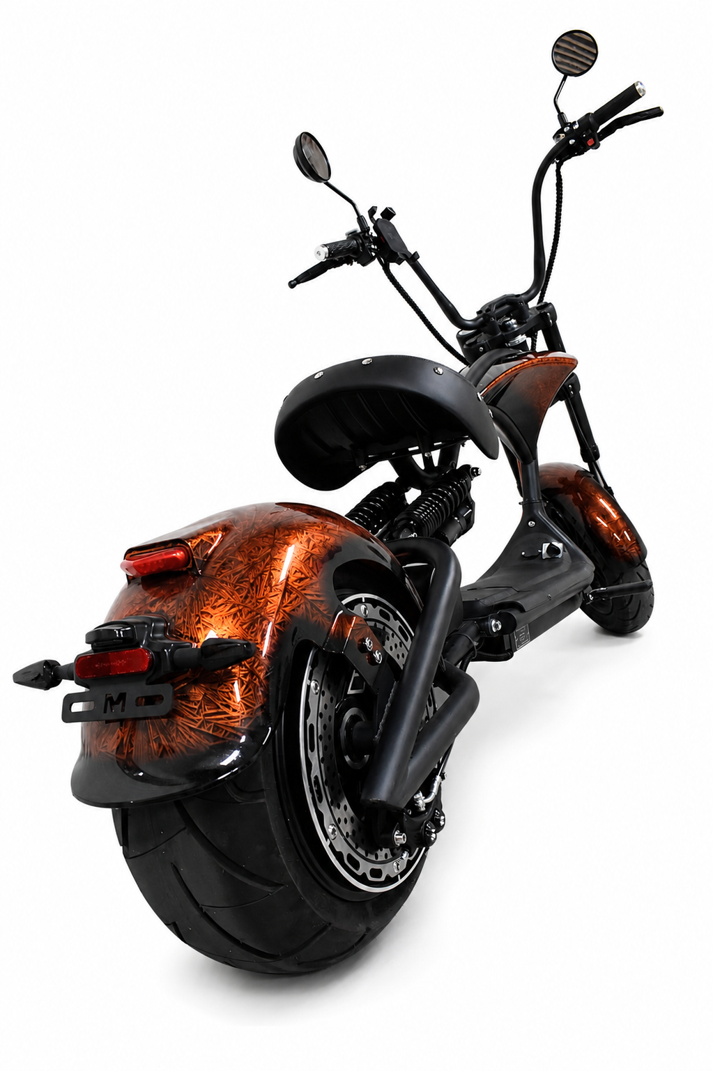Electric Fat Tire Cruiser Motorcycle | Long Range Chopper Style E-Bike - Image 4