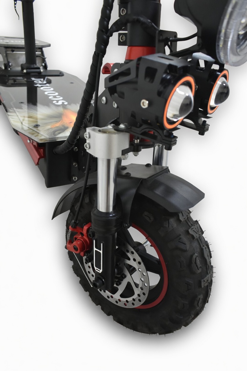 Electric Fat Tire Scooter Bike | Off-Road Electric Scooter with Seat - Image 4
