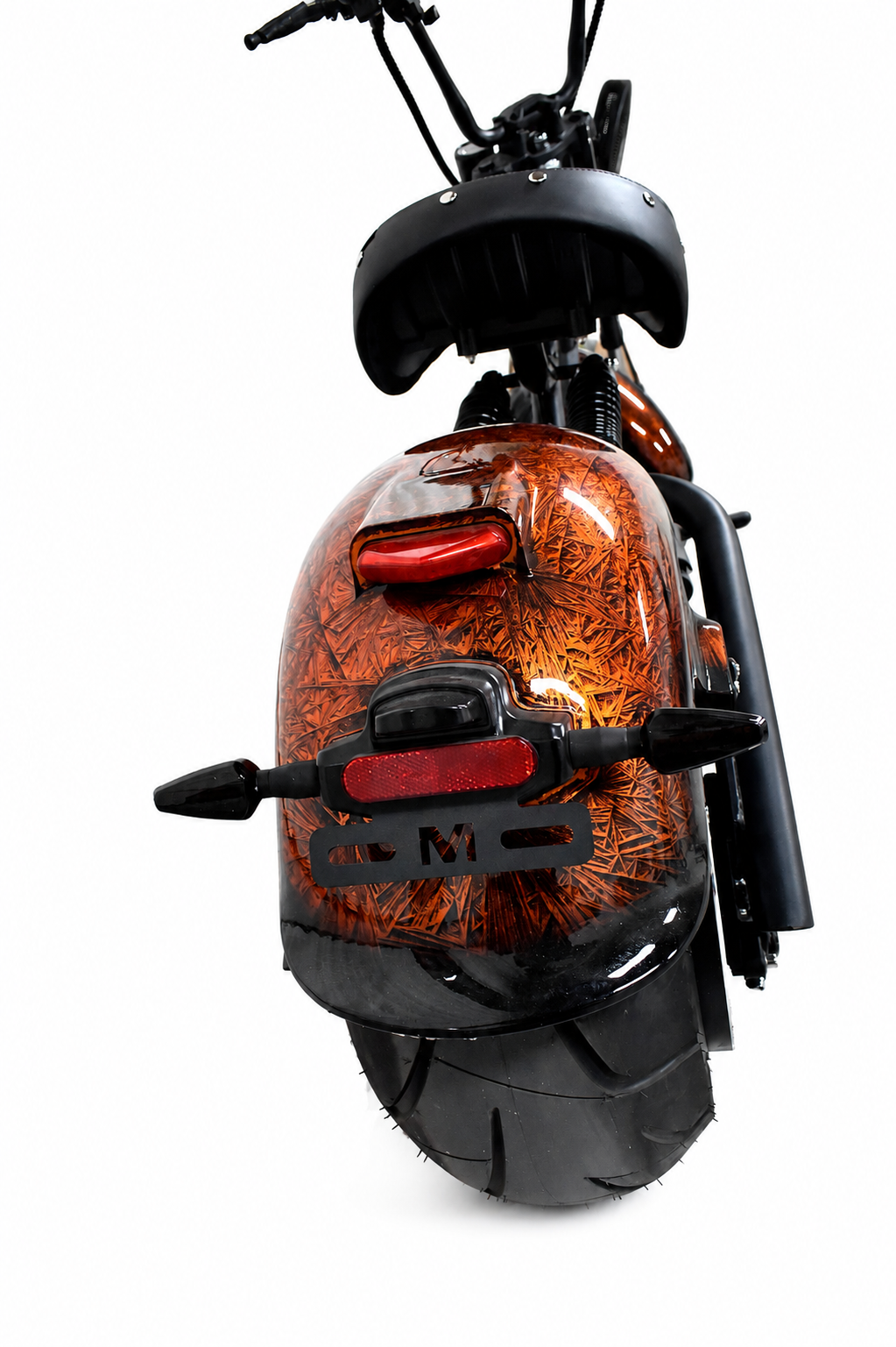 Electric Fat Tire Cruiser Motorcycle | Long Range Chopper Style E-Bike - Image 5